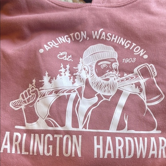 Pink Arlington Hardware Graphic Sweatshirt XL - Picture 2 of 5